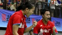 Perasaan Rehan/Fadia senang sekaligus tak percaya bisa menyumbang emas untuk Indonesia di Kejuaraan Asia Junior 2017. (dok. PBSI)