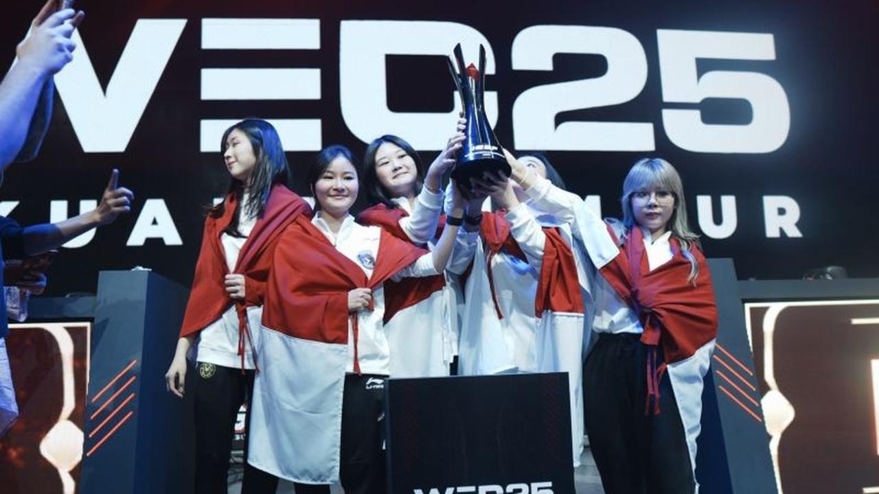 Timnas MLBB Putri Indonesia Pertahankan Gelar Juara IESF WEC 2025 di Kuala Lumpur