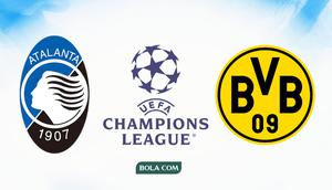 Atalanta vs Borussia Dortmund di Liga Champions. (Bola.com/Wiwig Prayugi)
