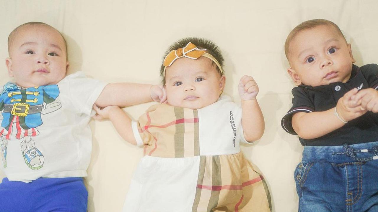 Rayyanza, Ameena dan Fatih Alias Baby L kumpul bareng (Foto: Instagram @raffinagita1717)