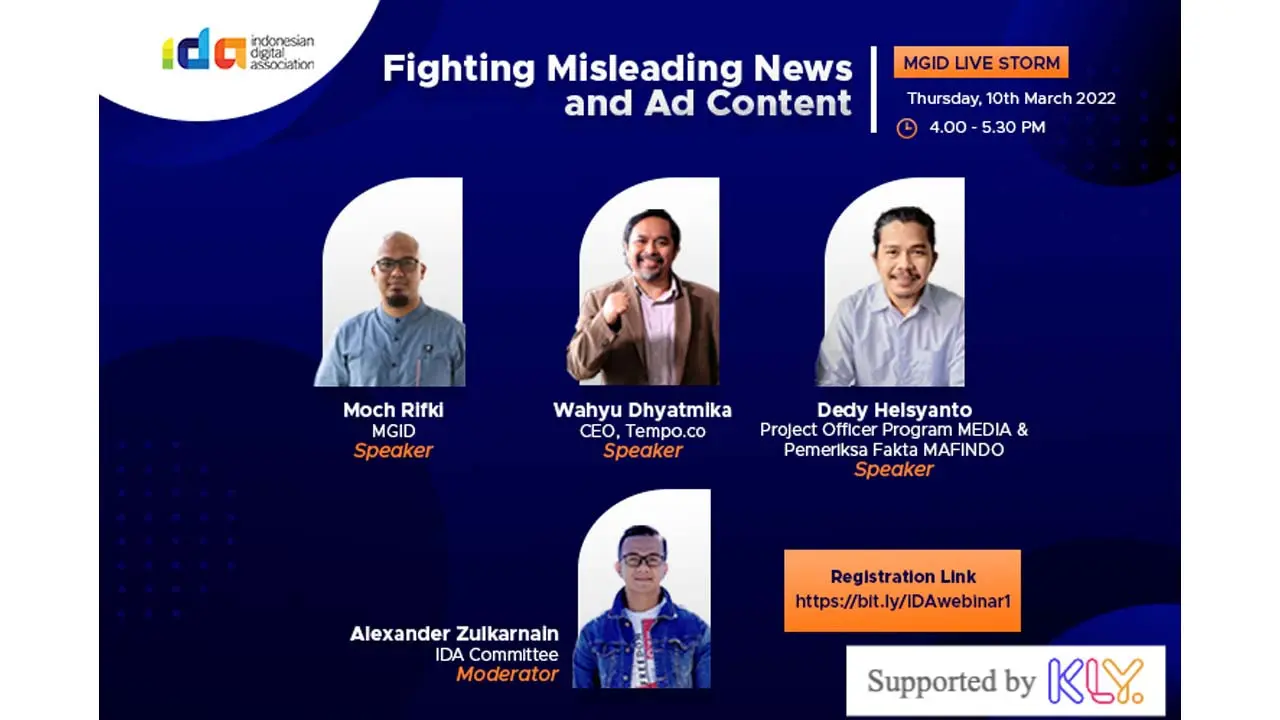 Webinar IDA bertajuk Fighting Misleading News & Ad Content