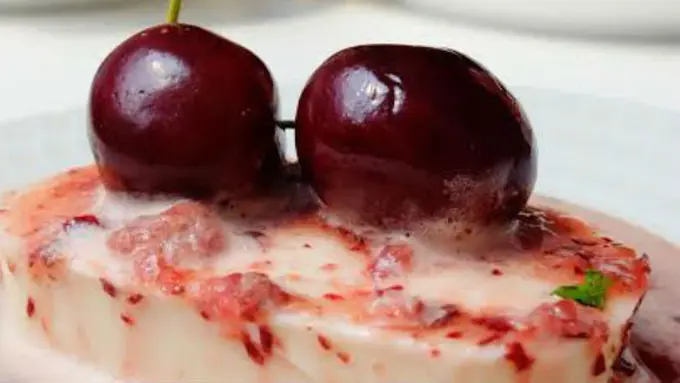 Panna Cotta with Cherry/Cohn & Wolf