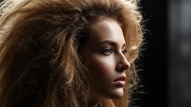 Ilustrasi Rambut Mengembang