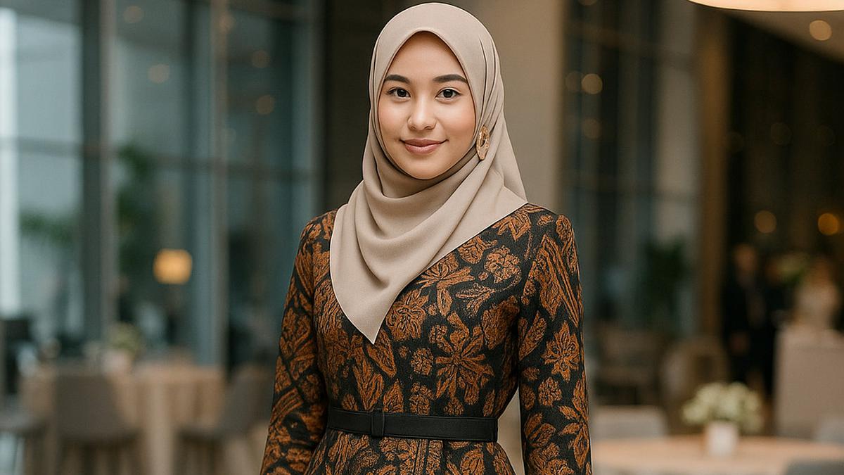 7 Model Baju Batik Pesta Wanita Berhijab Syar’i, Inspirasi Gaya Muslimah Modis 2025