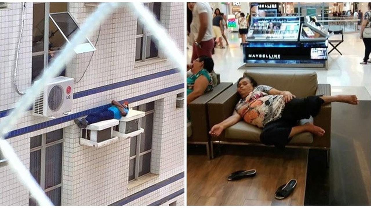 Potret Saat Rebahan di Sembarang Tempat ini Bikin Geleng Geleng