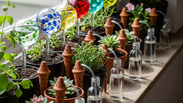 Plant Watering Globes dan Spikes