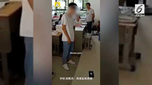 Salah satu sekolah di China menerapkan pelarangan penggunaan HP di kelas tanpa toleransi. Alhasil, siswa yang ketahuan pakai HP dikelas, dihukum.
