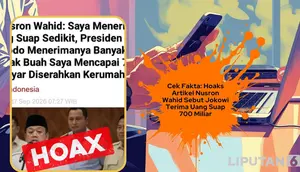 Cek Fakta: Hoaks Artikel Nusron Wahid Sebut Jokowi Terima Uang Suap 700 Miliar