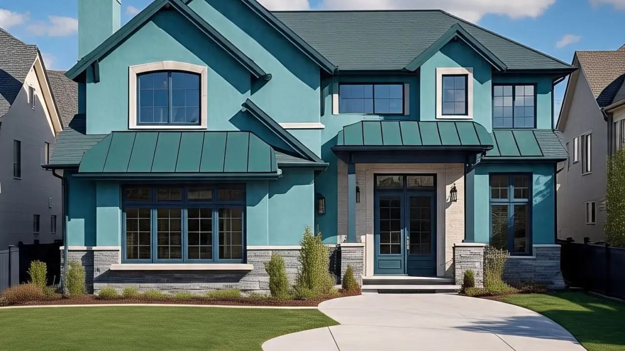 Inspirasi Cat Rumah Warna Hijau dan Biru