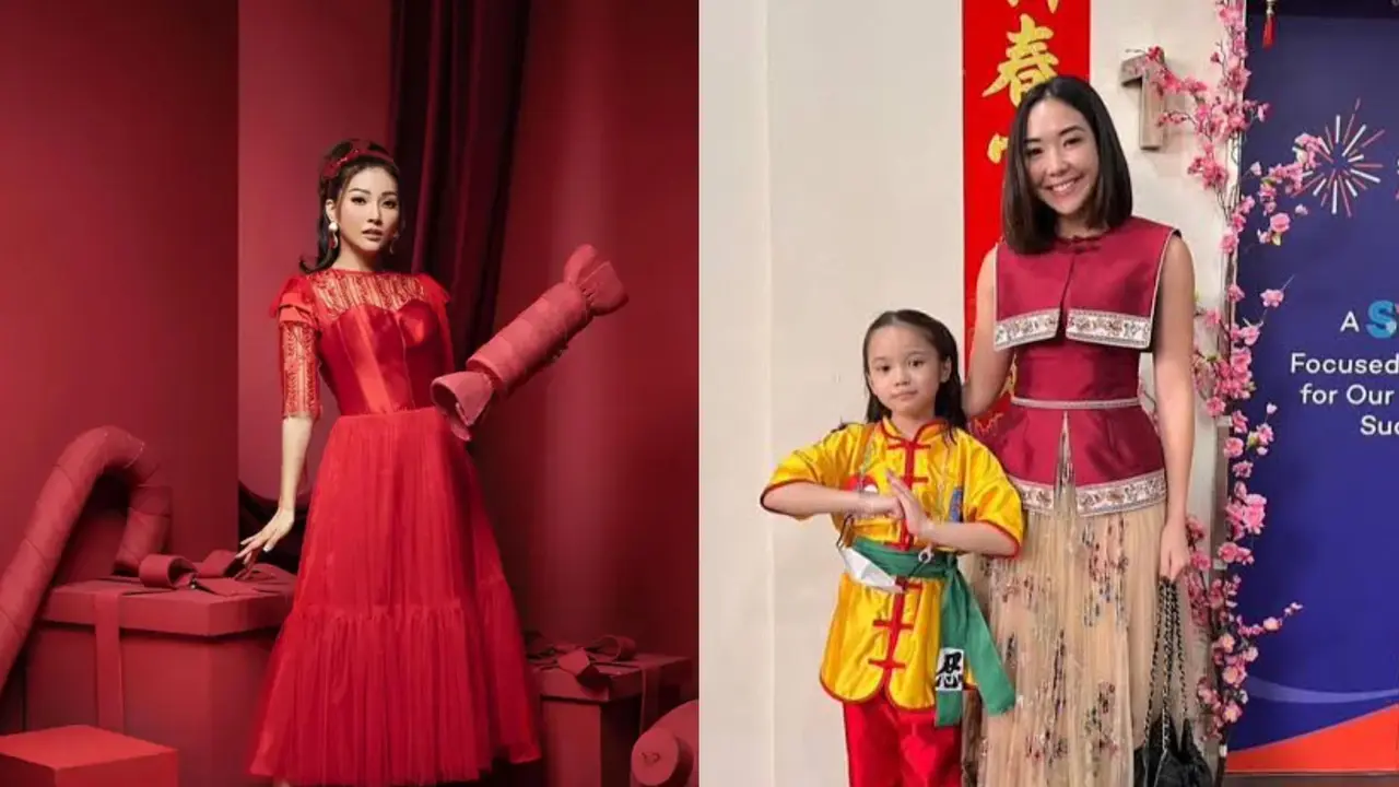 Inspirasi Outfit dan Gaya Rambut Imlek ala Artis
