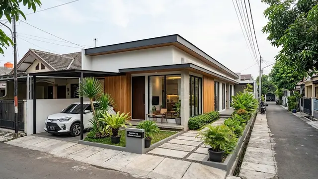 Desain Rumah Inovatif untuk Kavling Kecil dan Memanjang/AI Generated