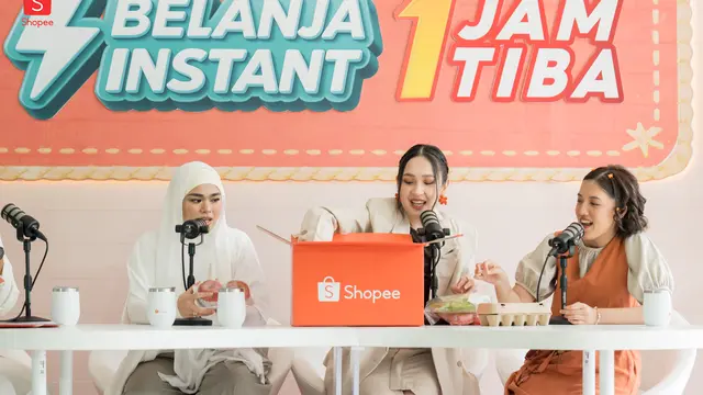 Shopee Belanja Instant 1 Jam Tiba Jadi Solusi Gaya Hidup Sat Set ala SIVIA, Agatha Pricilla, dan Ify Alyssa