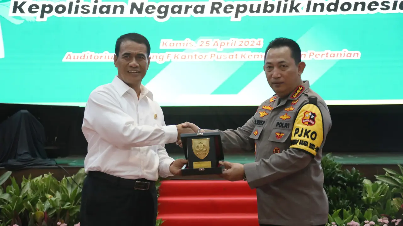 Mentan dan Kapolri.