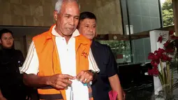 Kasus yang menimpa Yesaya adalah dugaan tindak pidana korupsi penerimaan suap terkait pengurusan proyek tanggul laut, Jakarta, Rabu (18/6/2014) (Liputan6.com/Faisal R Syam)