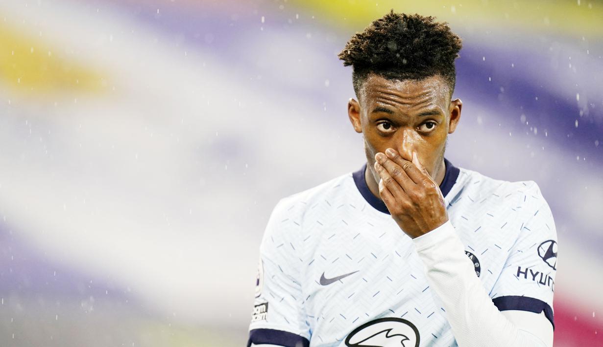 Callum Hudson-Odoi - Pemain asli akademi Chelsea ini menembus tim utama The Blues pada tahun 2019. Namun setelah kedatangan Thomas Tuchel, Hudson-Odoi, hanya menjadi pemain pelapis di skuat The Blues. (Tim Keeton/Pool/AFP)