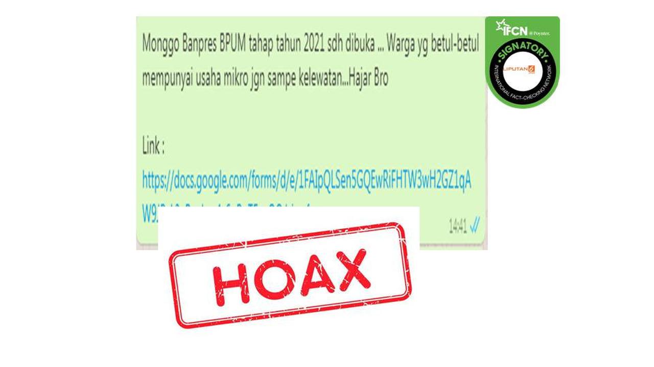 Cek Fakta Link pendaftaran BPUM BRI