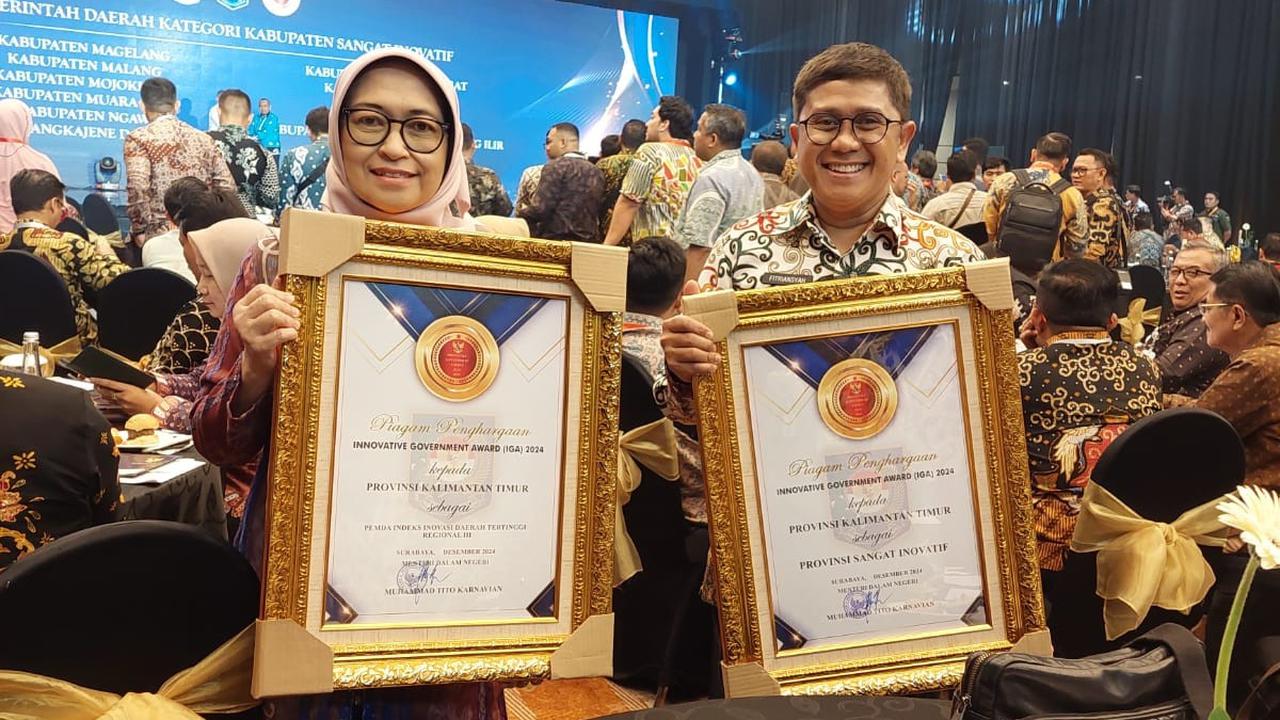 Kaltim Raih Dua Kategori Innovative Government Award 2024