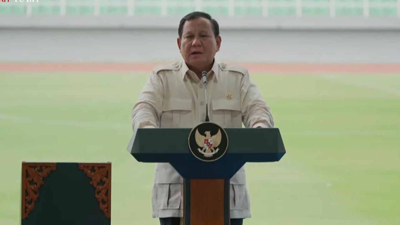 Prabowo Resmikan 17 Stadion Berstandar Internasional: Ini Prestasi Pemerintah Jokowi