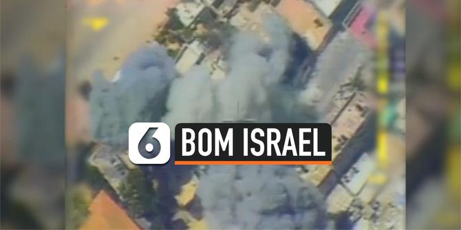 VIDEO: Serangan Udara Israel Hancurkan Gedung-Gedung di Gaza, 42 Tewas
