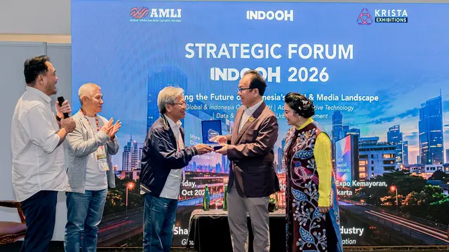 Asosiasi Perusahaan Media Luar-Griya Indonesia (AMLI) menggelar Strategic Forum INDOOH 2026, di JIExpo Kemayoran, Jakarta. (Dok AMLI)