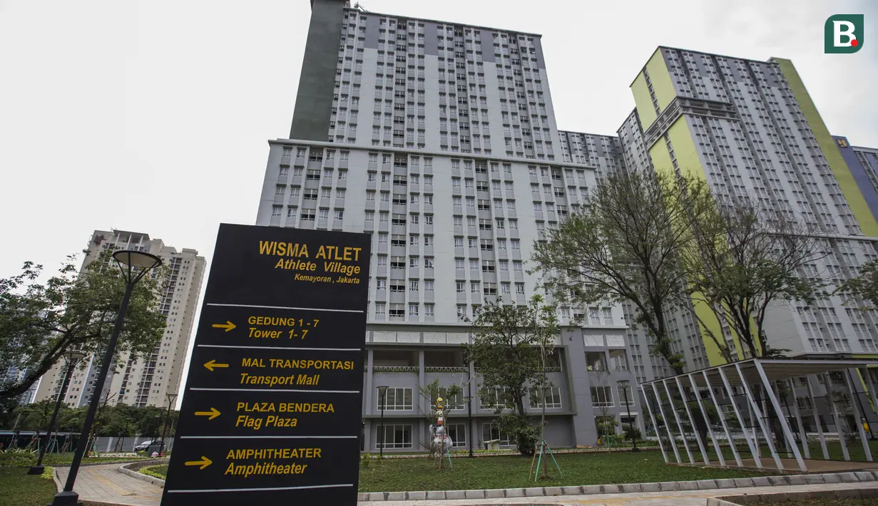Suasana Wisma Atlet di Kemayoran, Jakarta, Senin (26/2/2018). Lokasi ini akan dijadikan tempat tinggal para atlet pada ajang Asian Games 2018. (Bola.com/Vitalis Yogi Trisna)