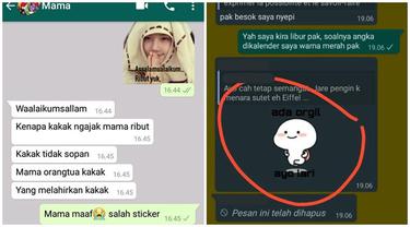6 Chat Salah Kirim Stiker di WhatsApp Ini Bikin Deg-Degan