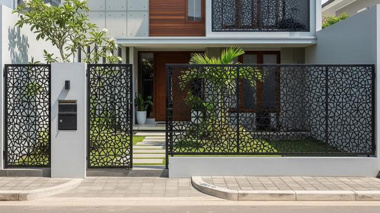 9 Model Pagar Minimalis dengan Pintu Tersembunyi, Aman dan Elegan