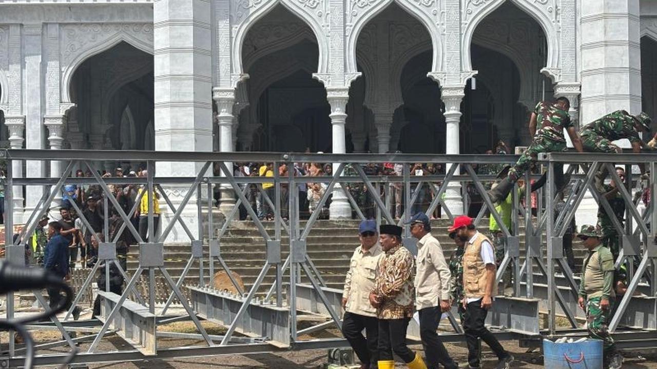 Prabowo Tunjuk KSAD Maruli Pimpin Satgas Jembatan Darurat di Aceh Pasca Banjir Bandang