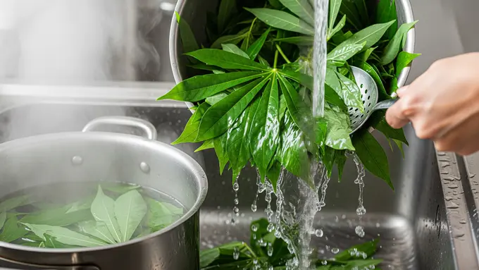 7 Trik Masak Daun Singkong Agar Tetap Hijau Saat Direbus, Tidak Hitam dan Tetap Lezat