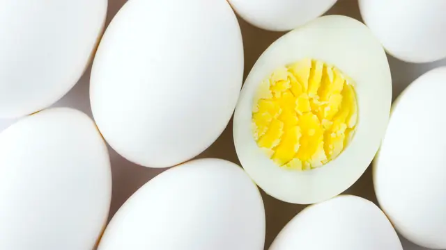 Ilustrasi telur rebus