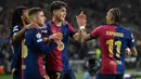 Barcelona membuka keunggulan di menit ke-25 lewat sontekan Rapinha yang meneruskan umpan dari Pau Cubarsi. (Josep LAGO/AFP)