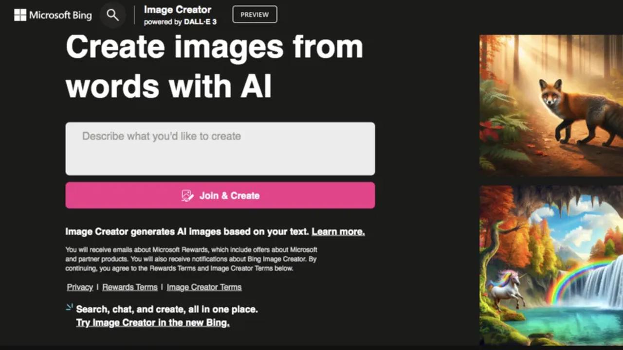 <b>Bing Image Creator</b>