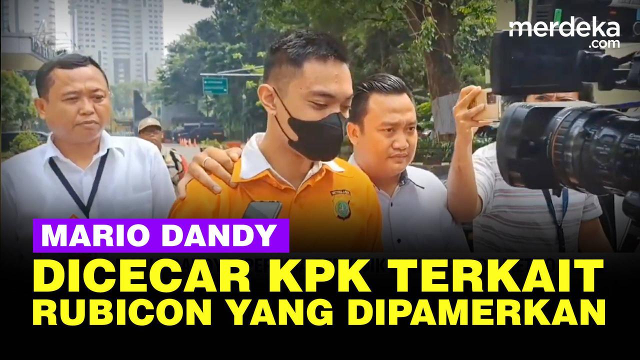 VIDEO: KPK Periksa Mario Dandy di Polda Metro Jaya, Dicecar Soal Rubicon