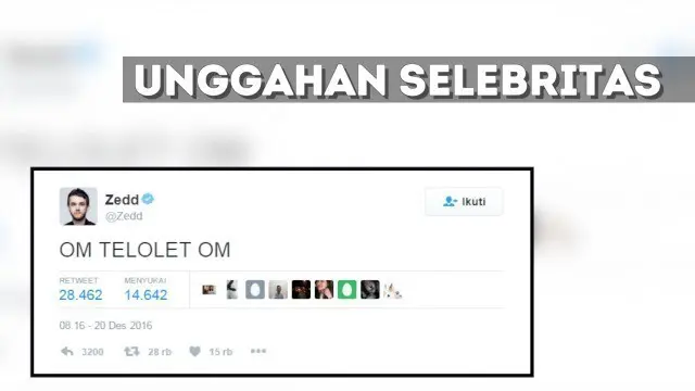 Unggahan kepo 'Om Telolet Om' yang dilontarkan para musisi dunia ini ternyata mendapat respon luar biasa dari pengikutnya.