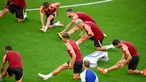 Pemain depan Atletico Madrid menghadiri sesi latihan di Leverkusen, Jerman barat, Senin (12/9/2022). Atletico Madrid akan menantang tuan rumah Bayern Leverkusen dalam lanjutan match day kedua Liga Champions 2022-2023 pada Rabu 14 September 2022 dini hari WIB di Bay Arena. (Photo by SASCHA SCHUERMANN / AFP)