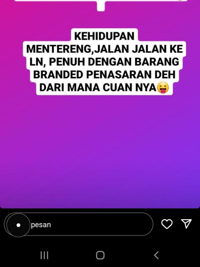 Unggahan Camel Petir di Instagram Stories soal Angel Lelga yang dilaporkan Deolipa Yumara
