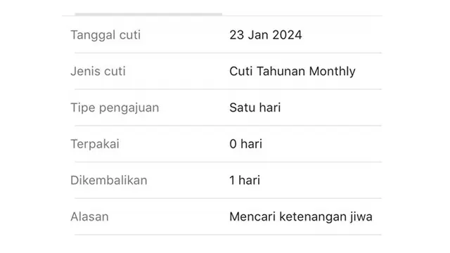 6 Alasan Cuti Kerja Nyeleneh Ini Bikin Tepuk Jidat, Sudah Segera Butuh Istirahat