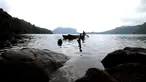 Danau Gunung Tujuh terletak di Kabupaten Kerinci atau tepatnya di Desa Pelompek, Kecamatan Ayu Aro, Jambi. Gunung Tujuh termasuk dalam Taman Nasional Kerinci Seblat yang merupakan Situs Warisan Dunia UNESCO, (17/5/2015). (Liputan6.com/Helmi Fithriansyah)
