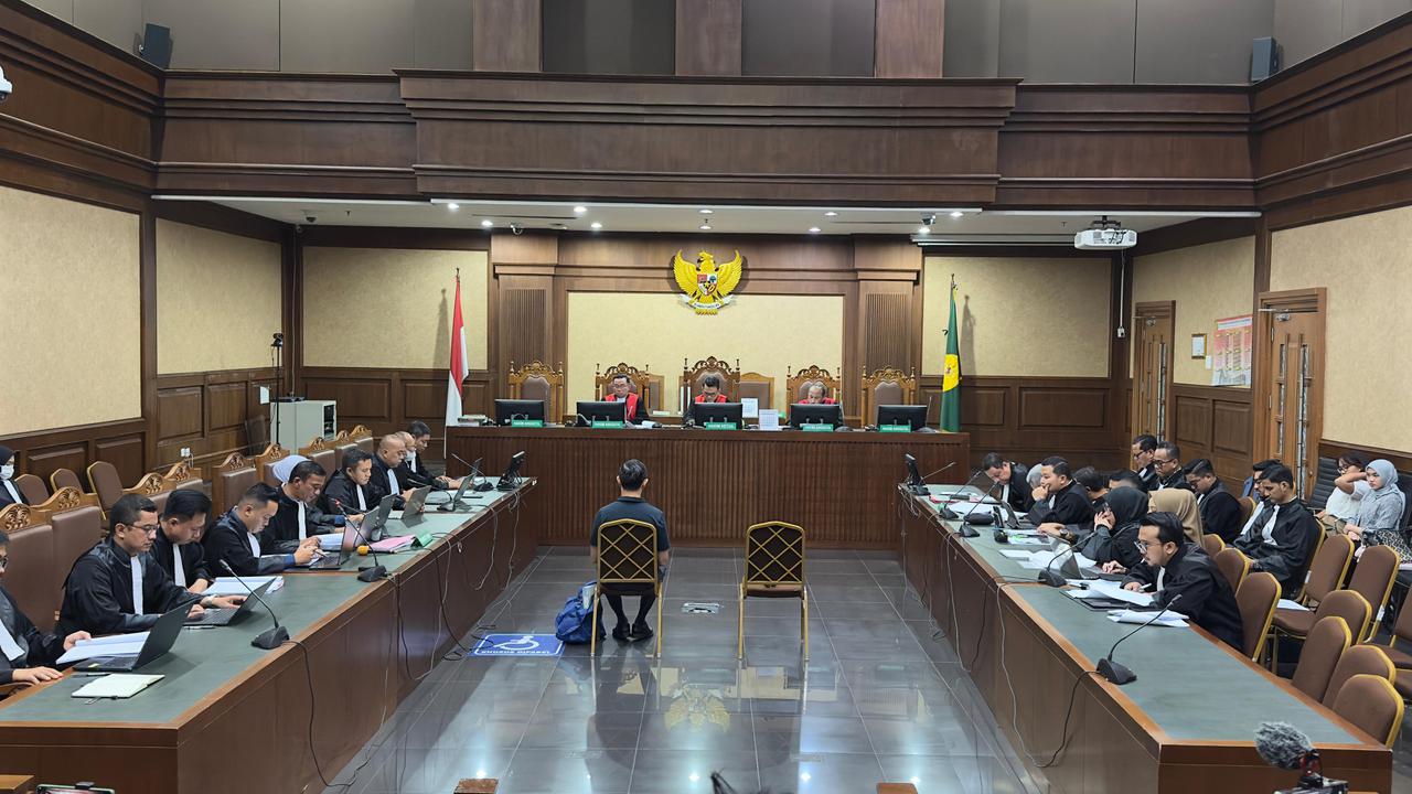 Pengadilan Tipikor Jakarta Pusat menggelar sidang perdana terdakwa mantan Menteri Perdagangan (Mendag) Thomas Trikasih Lembong alias Tom Lembong.