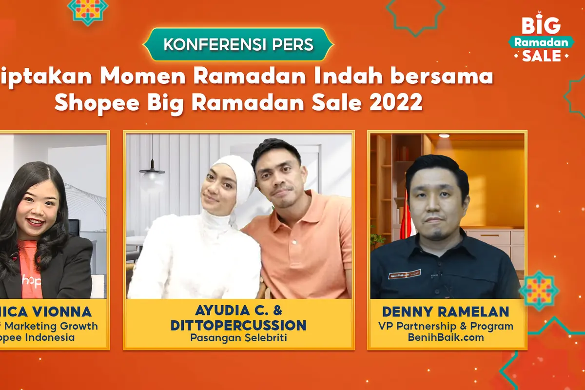 Ciptakan Indahnya Momen Ramadan ala Ayudia dan DITTOPERCUSSION bareng Shopee Big Ramadan Sale 2022