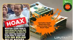 Cek Fakta: Hoaks Bahlil akan Sita Televisi yang Tidak Bayar Pajak