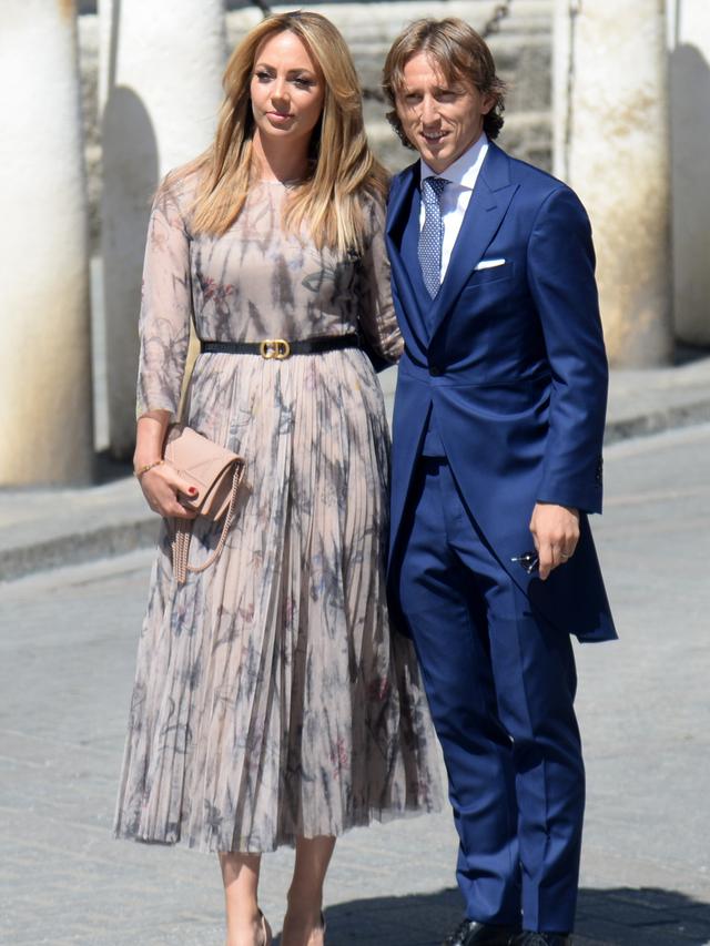 Luka Modric dan istrinya, Vanja Bosnic