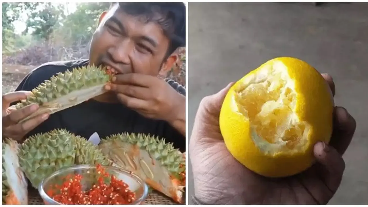 6 Potret Aksi Nyeleneh Orang Makan Kulit Buah Ini Bikin Enggak Habis Pikir