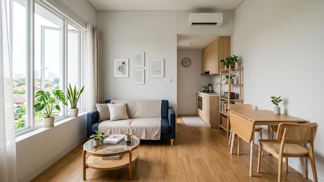 Ide Menata Ruangan Sempit dengan Furnitur Minimalis/AI Generated