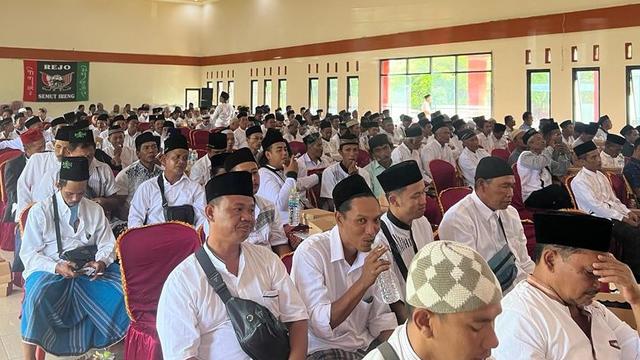 Komunitas Kiai Kampung Rejo Semut Ireng menggalang dukungan untuk Prabowo-Gibran di Klaten. (Istimewa)