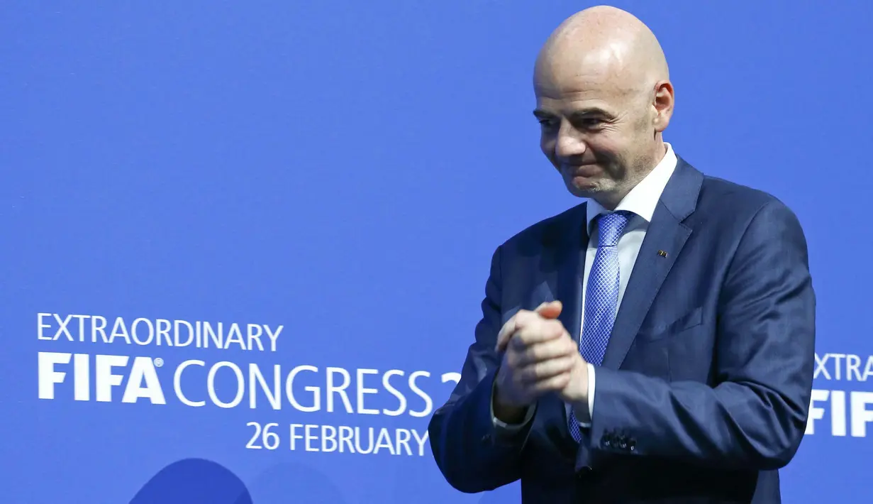 Presiden FIFA terpilih, Gianni Infantino sebelumnya menjabat Sekretaris Jenderal UEFA. (REUTERS/Ruben Sprich)
