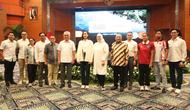 Press conference 12th Asian Open Water Swimming Championship 2026 dan A•STREAM OWS Series Bali 2026 yang diadakan di Ruang Balairung Gedung Sapta Pesona kantor pusat Kementrian Pariwisata, Kamis (04/06/2026). (Bola.com/Abdul Aziz)
