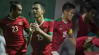 Hansamu Yama, Ricky Fajrin, Fachrudin dan Putu Gede. (Bola.com/Dody Iryawan)