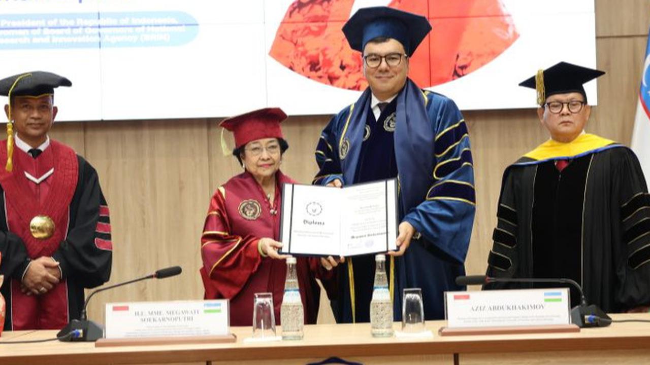 Megawati Terima Gelar Profesor Kehormatan dari Universitas Silk Road International Uzbekistan