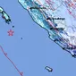 Gempa Magnitudo 5,7 mengguncang wilayah Mukomuko Bengkulu, Rabu (5/6/2024), pukul 09.20.28 WIB. (Liputan6.com/ Dok BMKG)